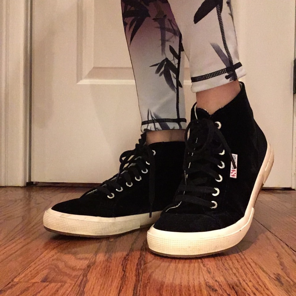 Supera velvet high tops